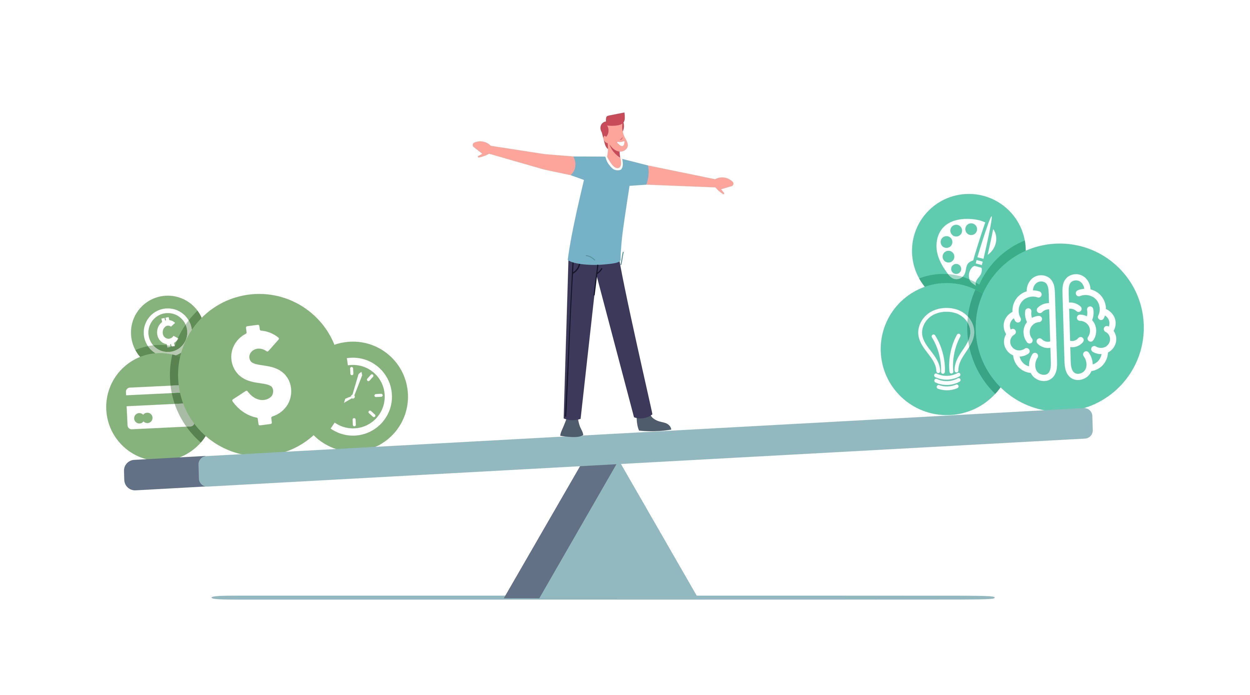 Balance at Work Concept